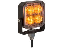 Buyers Products 8891800 3" 4 LED Amber Aluminum Square Strobe Light - BUY 8891800