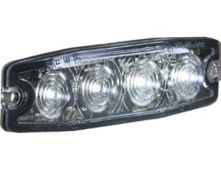 Buyers Products 8892241 4.38" 4 LED Clear Ultra- Thin Strobe Light - BUY 8892241
