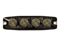 Buyers Products 8892241 4.38" 4 LED Clear Ultra- Thin Strobe Light - BUY 8892241