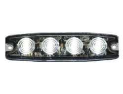 Buyers Products 8892241 4.38" 4 LED Clear Ultra- Thin Strobe Light - BUY 8892241