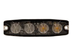 Buyers Products 8892248 4.38" 4 LED Amber/Blue Ultra- Thin Strobe Light - BUY 8892248