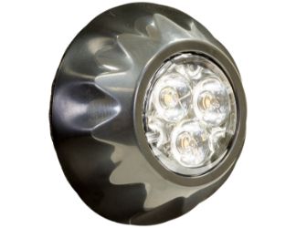 Buyers Products 8892401 1" 3 LED Clear Surface/Recess Mount Strobe Light 