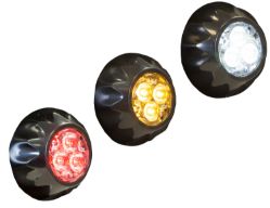 Buyers Products 8892401 1" 3 LED Clear Surface/Recess Mount Strobe Light - BUY 8892401