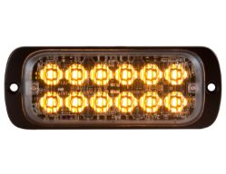 Buyers Products 8892601 4.5" 12 Clear Thin Dual Row LED Strobe Light - BUY 8892601