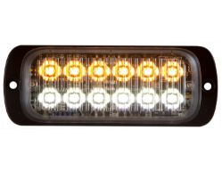 Buyers Products 8892601 4.5" 12 Clear Thin Dual Row LED Strobe Light - BUY 8892601