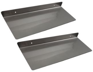 Buyers Products 924F0106SSPR Stainless Steel Tailgate Side Shields for Under Tailgate Spreaders 