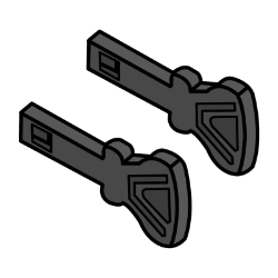 Ariens 20000027 Push/Pull Key (Black) 