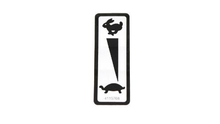 Bobcat 4115768 Hand Throttle Decal 
