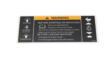 Bobcat 4164032 Jr SOD Control Panel Label 