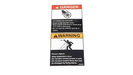 Bobcat 4165975 Dan Blower Warning Label 