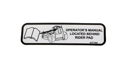 Bobcat 4171344 Label-OPS Manual 
