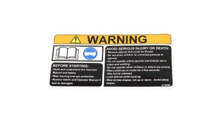 Bobcat 4175288 Hearing Warning Label 