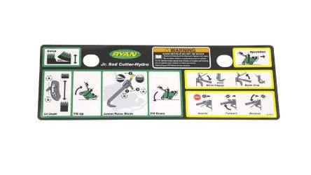 Bobcat 4177612 Jr Hydro EU Instruction Label 