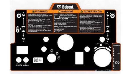 Bobcat 4178625 Control EFI Label 