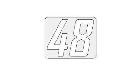 Bobcat 4179351 48 Deck Size Label 