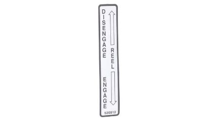 Bobcat 520912 Reel Control Decal 
