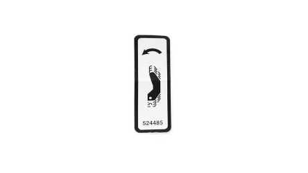 Bobcat 524485 Shifter Blade Decal 