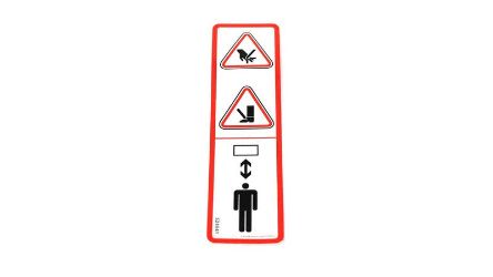 Bobcat 524541 Danger Hands Decal 