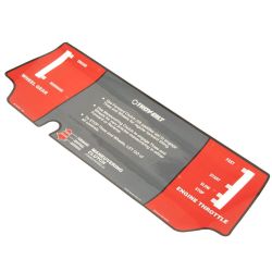MTD 1901867 Control Panel Decal 