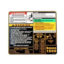 MTD 777S32484 Frame Cover Label 