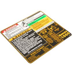 MTD 777S32531 Frame Cover Label 
