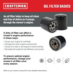 MTD CMXGZAM201010 420 Power Oil Filter 