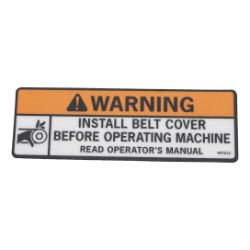 Scag 487212 Belt Cover Decal 