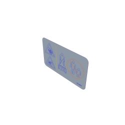 Toro 121-6817 Auger Danger Decal - TOR 121-6817