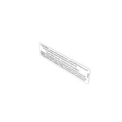 Toro 133-8062 Spark Arrestor Decal - TOR 133-8062
