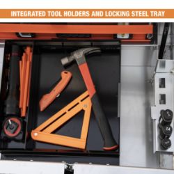 Buyers Products 1709420 18" X 27" X 71" Diamond Tread Aluminum Crossover Truck Tool Box - BUY 1709420