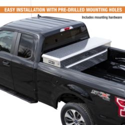 Buyers Products 1709420 18" X 27" X 71" Diamond Tread Aluminum Crossover Truck Tool Box - BUY 1709420