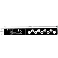 Ariens 00166400 Compact-Z Height of Cut Decal 