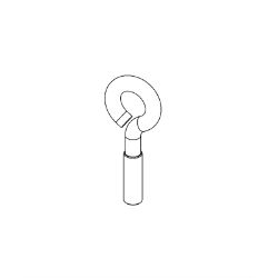 Ariens 00247500 Rod Hanger ZC120 Eyebolt 