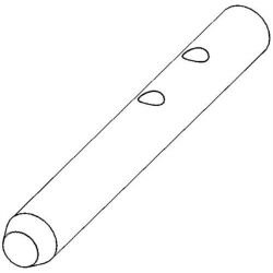 Ariens 03830600 x-Drilled Discharge Chute Pin 
