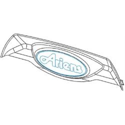 Ariens 04304400 Pro Series Dash Bezel Ariens Logo 