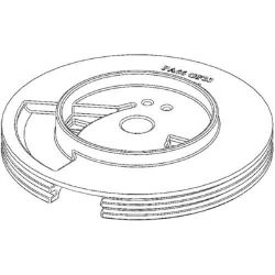 Ariens 04590300 4.25" Poly Pulley 