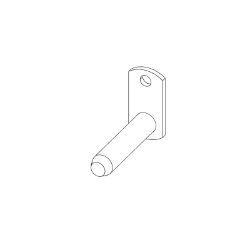 Ariens 04635600 Brush Pin Weldment 
