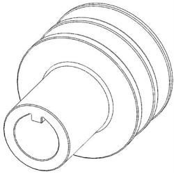 Ariens 04754700 2 Groove Sheave Attachment 