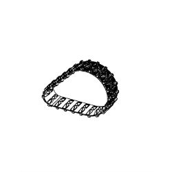 Ariens 05147600 22 Pitches Rubber Track 