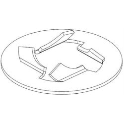 Ariens 06500714 #10 Bolt w/ Retaining Push Nut 