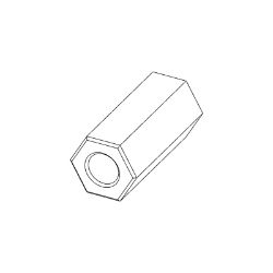 Ariens 06501003 .31-24 X 1.125" ZCC Coupling Nut 