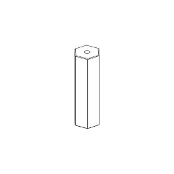 Ariens 06553300 5/16-18 X 1.12" X 3.8" Coupler Nut 