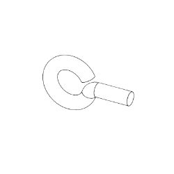 Ariens 07000040 .375-16 X .880" YWZC Eye Bolt 