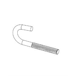 Ariens 07001818 .25-20 X 2.31" ZCC J-Hook Bolt 