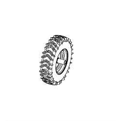 Ariens 07101209 16" X 4.8-8 Differential T2 Left Hand Tire & Wheel 