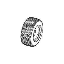 Ariens 07101224 22" X 10.00-12 K500 Tire & Wheel Assembly 