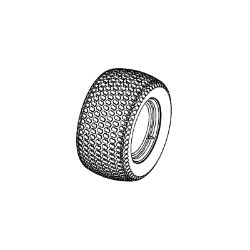 Ariens 07101227 22" X 12.00-12 K500 Tire & Wheel Assembly 