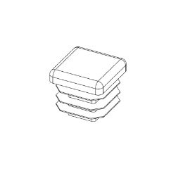 Ariens 07500123 .625" 14-20 Gauge Black Square Plug 