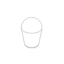 Ariens 07500224 Black Push-On Soft Teardrop Knob 