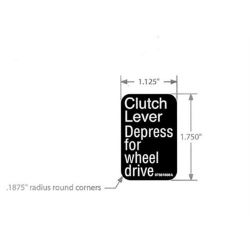 Ariens 07861600 Clutch Decal 